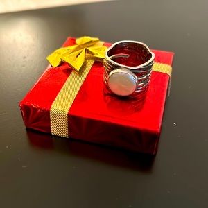 Silpada Fresh Water Coin Pearl Ring